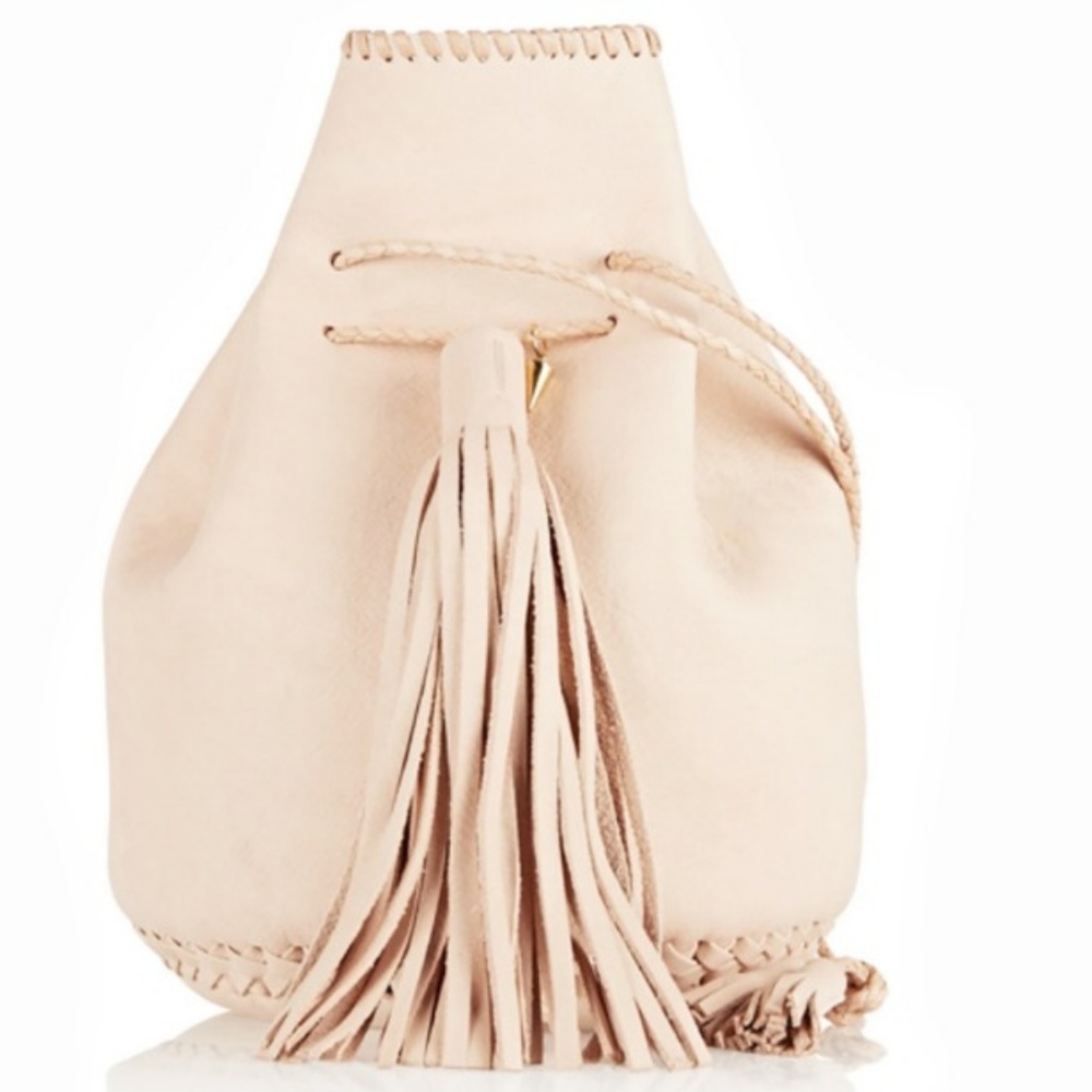 Wendy Nichol Whipstitch Bullet Bag - Natural Pink